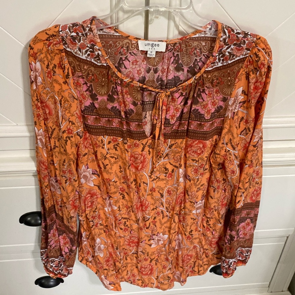 Fall Floral Blouse